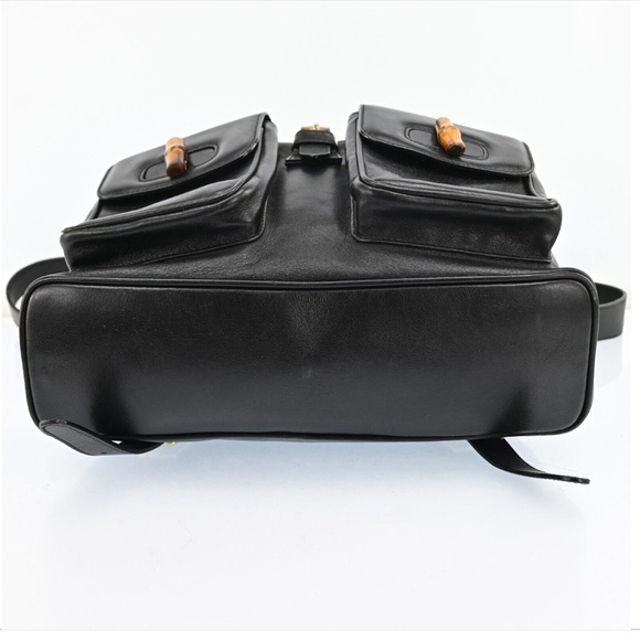 Authentic Gucci Bamboo Leather Backpack - Picture 9 of 16